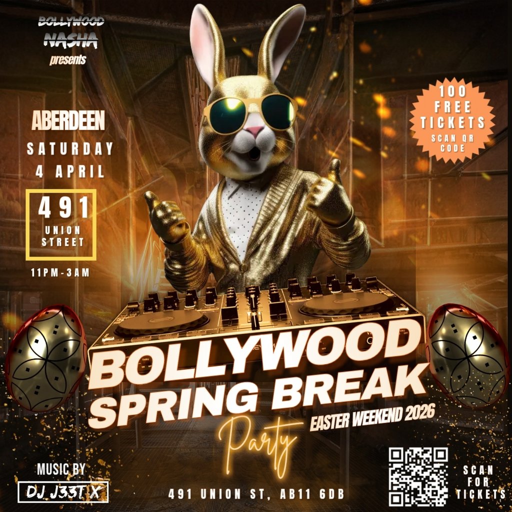 Bollywood Spring Break Party Aberdeen: Easter 2026