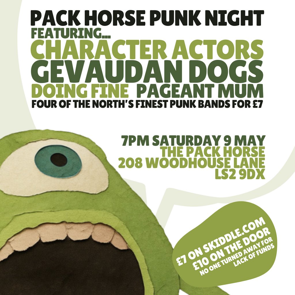 Character Actors/Gevaudan Dogs/Doing Fine/Pageant Mum - Leeds