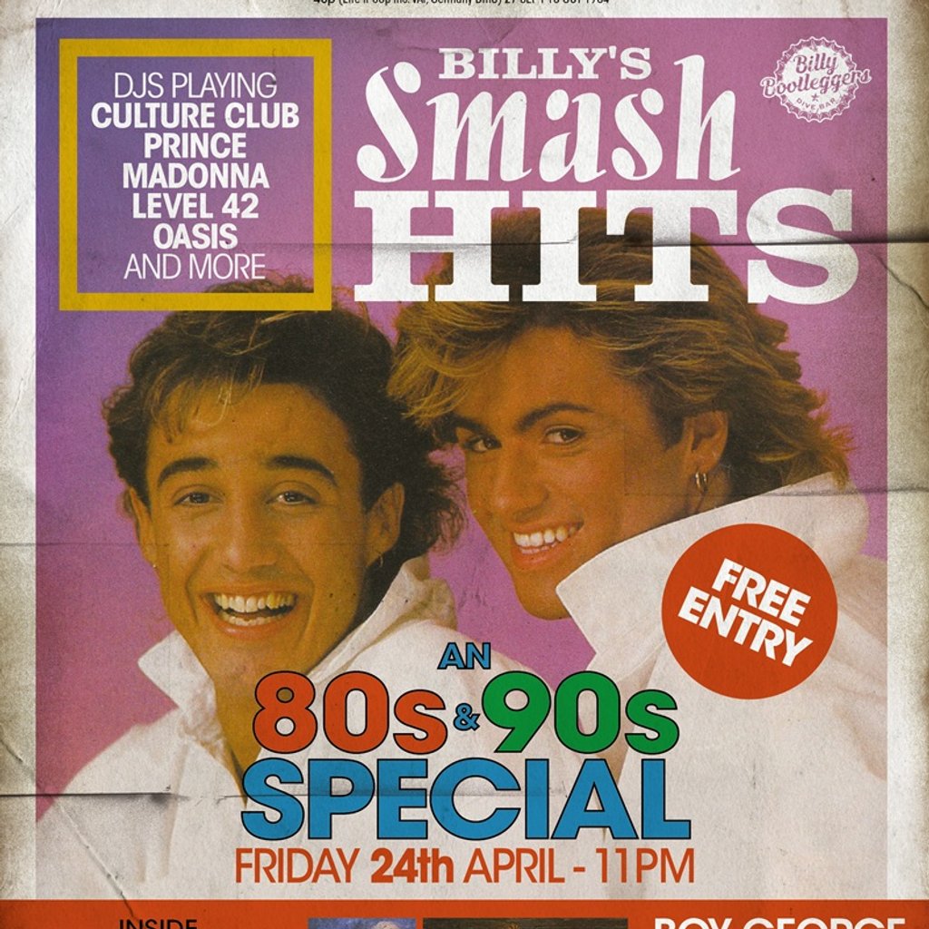 Billy's Smash Hits - An 80's & 90's Special