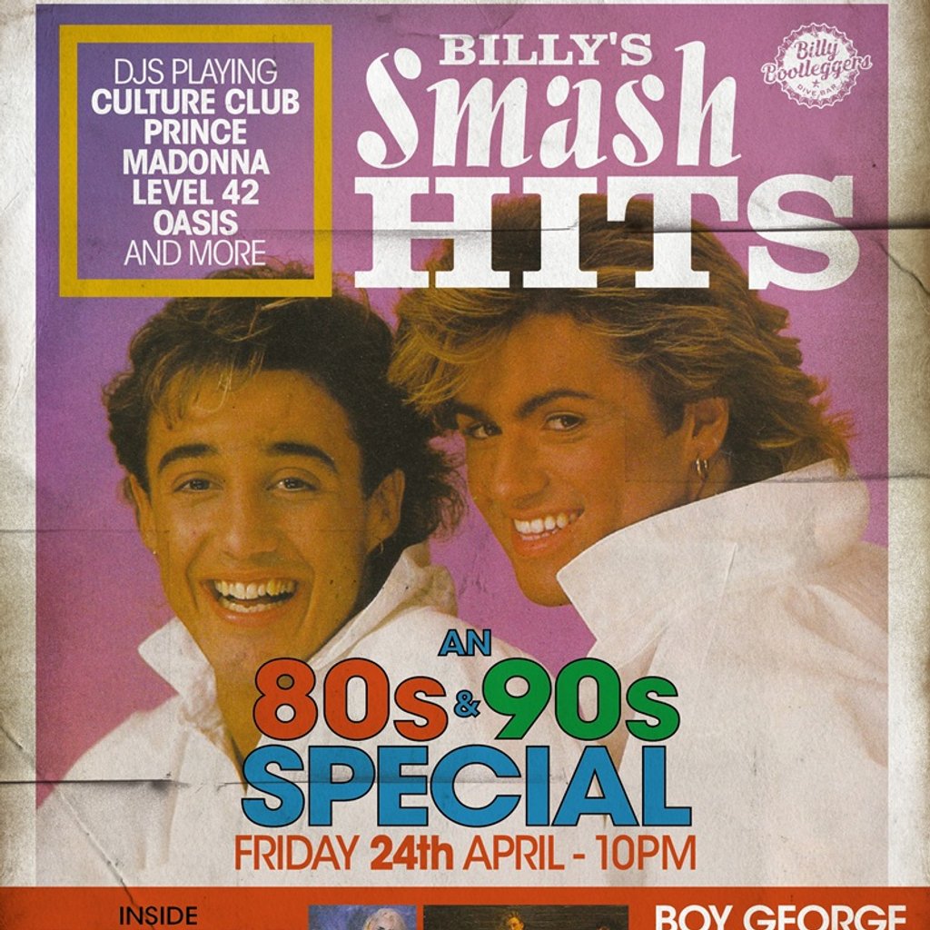 Billy's Smash Hits - An 80's & 90's Special
