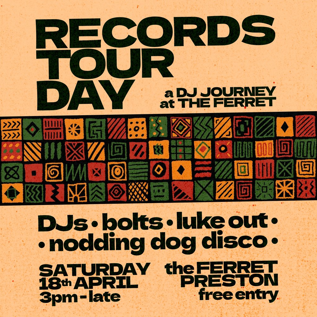 Records Tour Day ft Bolts, Luke Out & Nodding Dog Disco