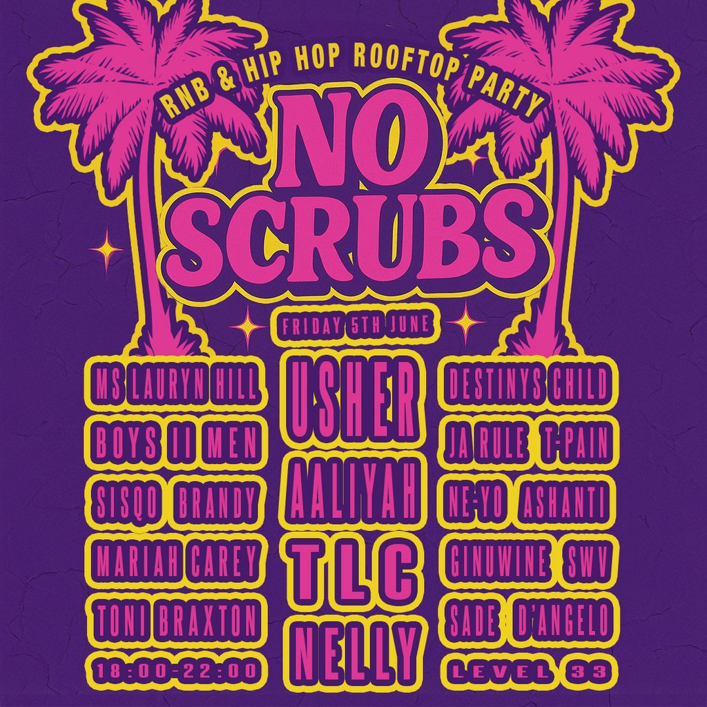 No Scrubs: 90s & 00s Rnb Rooftop Party
