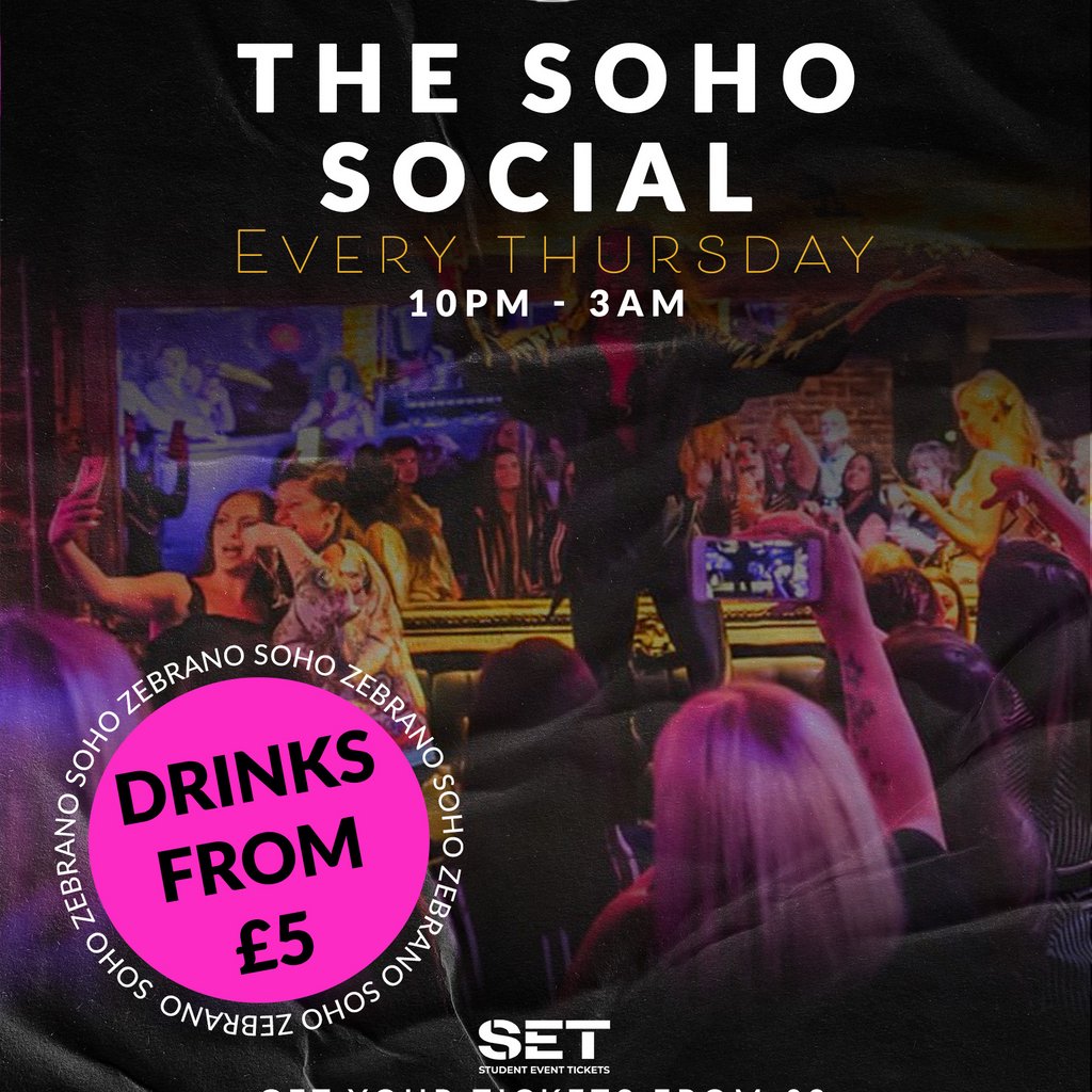 Soho Social @ Zebranos Every Thursday