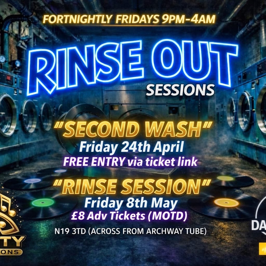 Rinse Out Sessions Second Wash Free Party