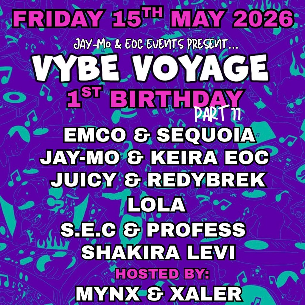 Vybe Voyage 1st Birthday - Brighton Leg