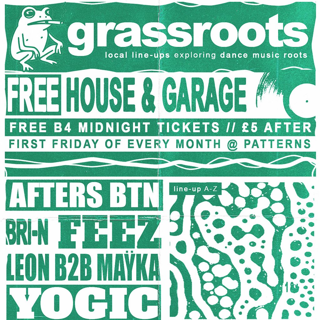 GRASSROOTS - FREE First Fridays - House & Garage | 01/05/26