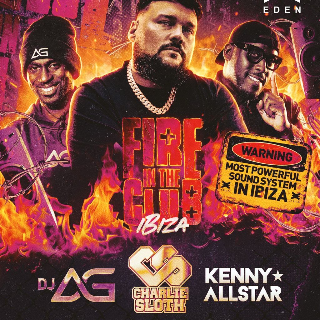 Fire In The Club Ibiza at Eden