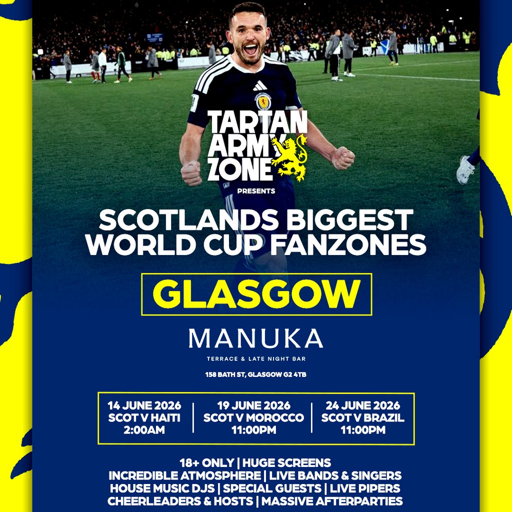 Tartan Army Zone: Scotland Vs Morocco (Glasgow)