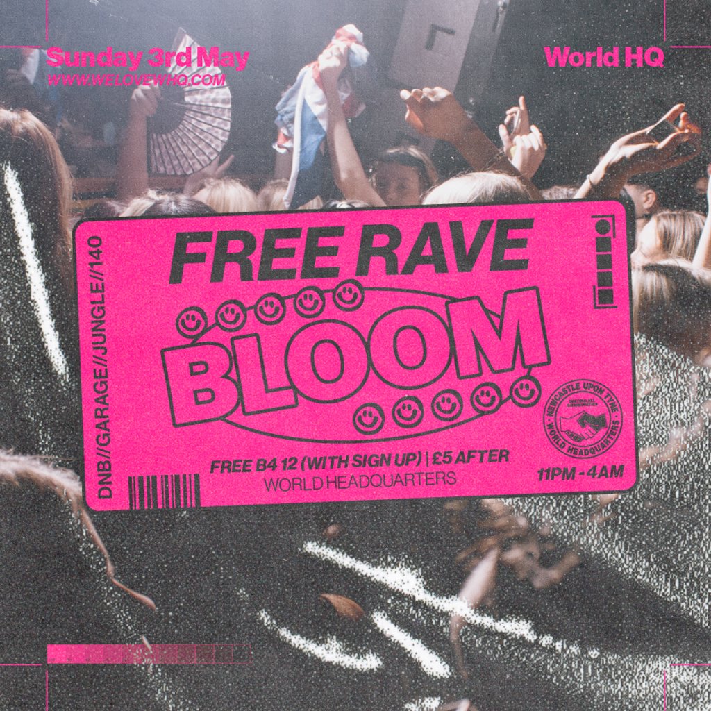 BLOOM - FREE RAVE - D'n'B, Jungle, UK Garage, 140