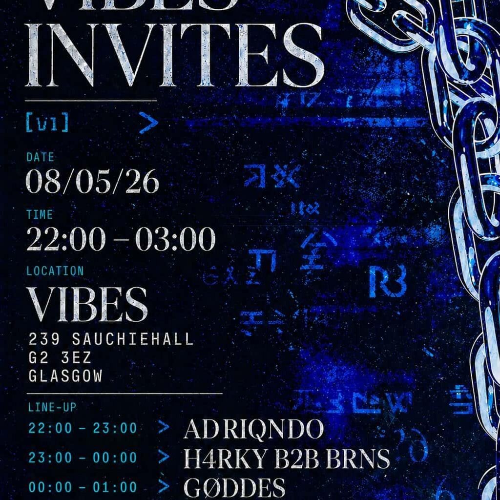 Vibes Hard Techno invite