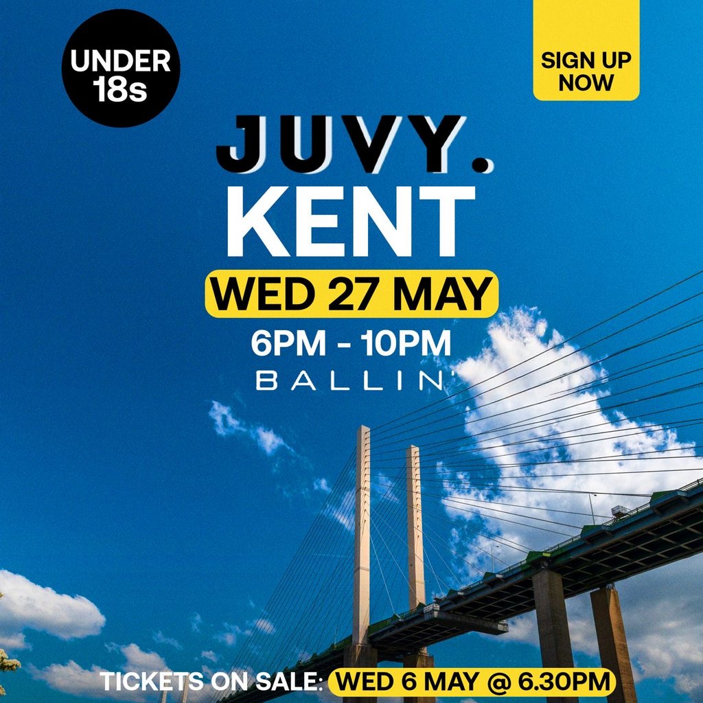 JUVY Under 18s - May Tour - Wednesday 27th May - KENT