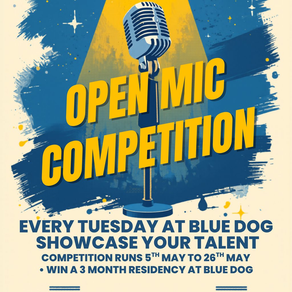 Blue Dogs Got Talent Open Mic Competition