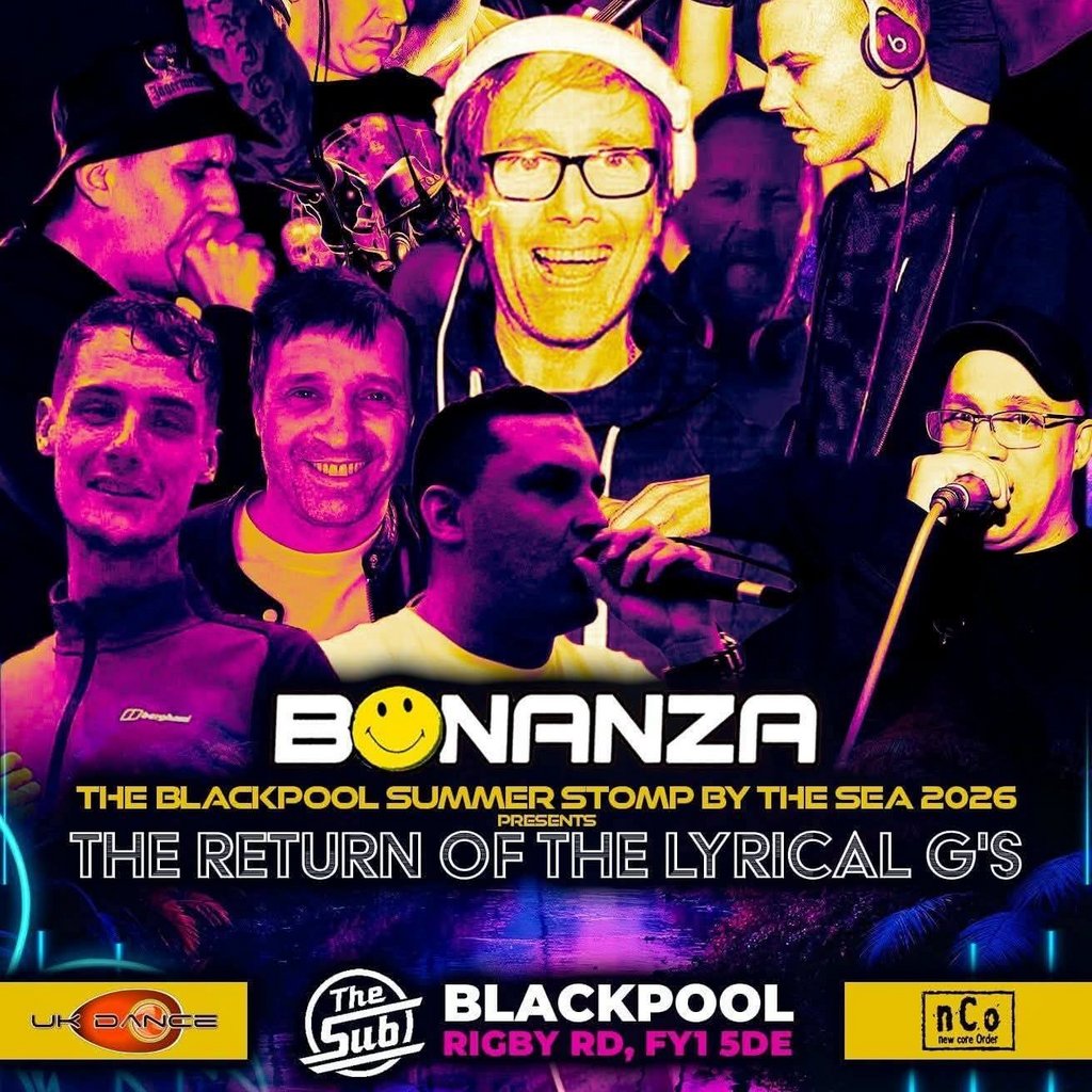 Bonanza Blackpool summer stomp the Return of the Lyrical G's