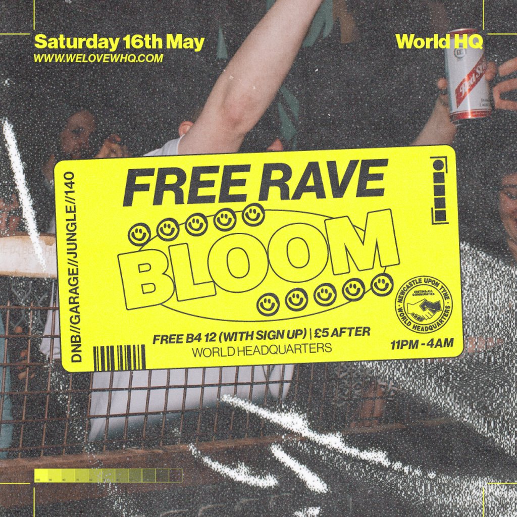 BLOOM - FREE RAVE - D'n'B, Jungle, UK Garage, 140