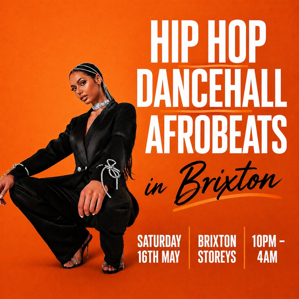 Hip Hop, Dancehall, Afrobeats In Brixton(£5 B4 12AM With Ticket)