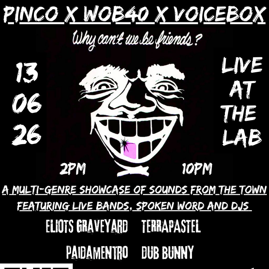 PINCO X WOB40 X VOICEBOX Presents: Why Can't We Be Friends?