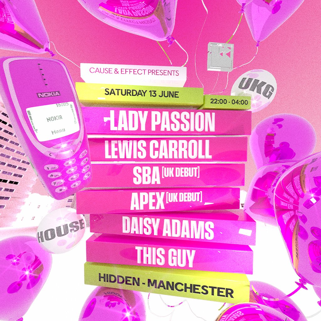 Cause & Effect presents Lewis Carroll, Lady Passion, Apex, SBA