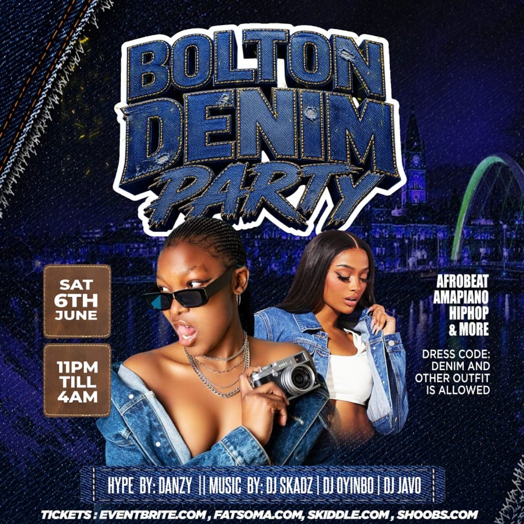 Bolton Denim Party - Sat 6th  June 2026.