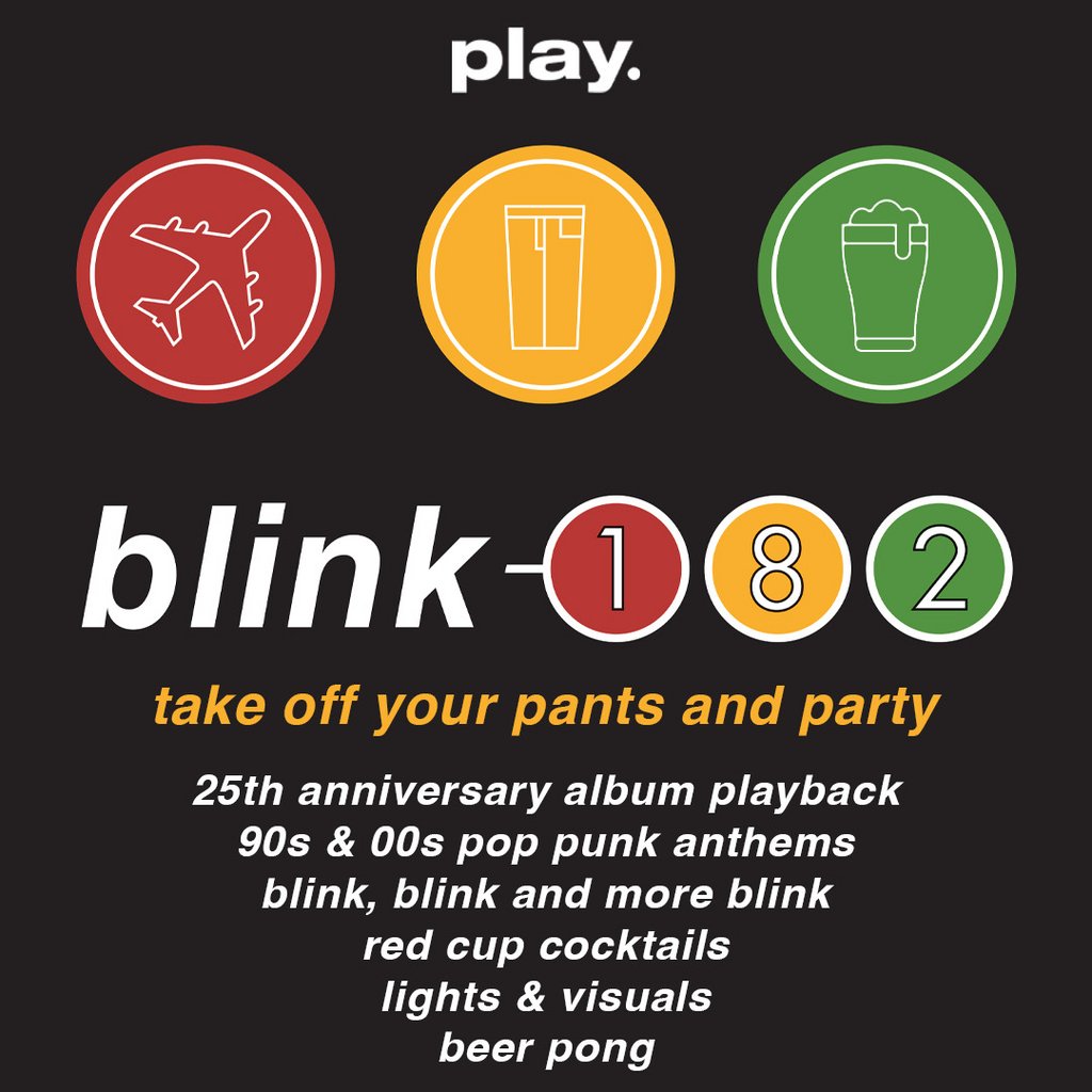 Blink 182 Party : Take Off Your Pants and Party