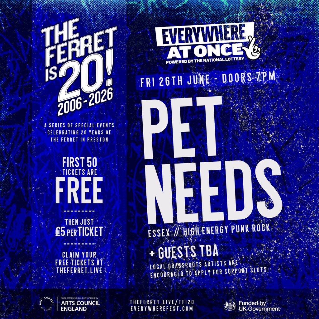 Everywhere At Once x The Ferret is 20! ft PET NEEDS + guests