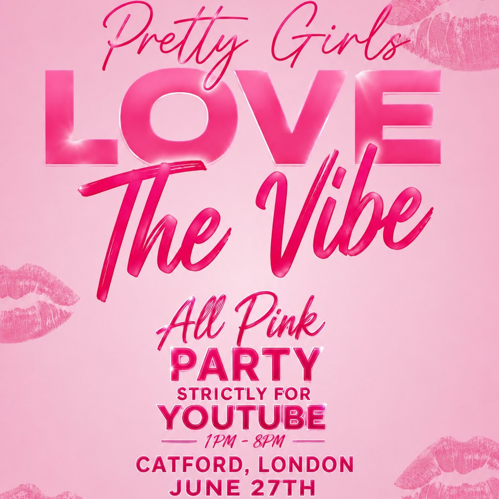 Pretty Girls Love The Vibe Ladies Only All Pink Party