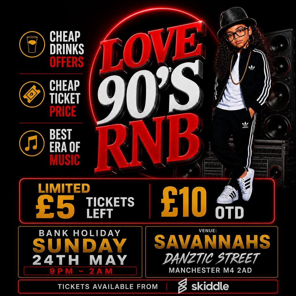Love 90s R&B | Bank Holiday Sunday 24th May |