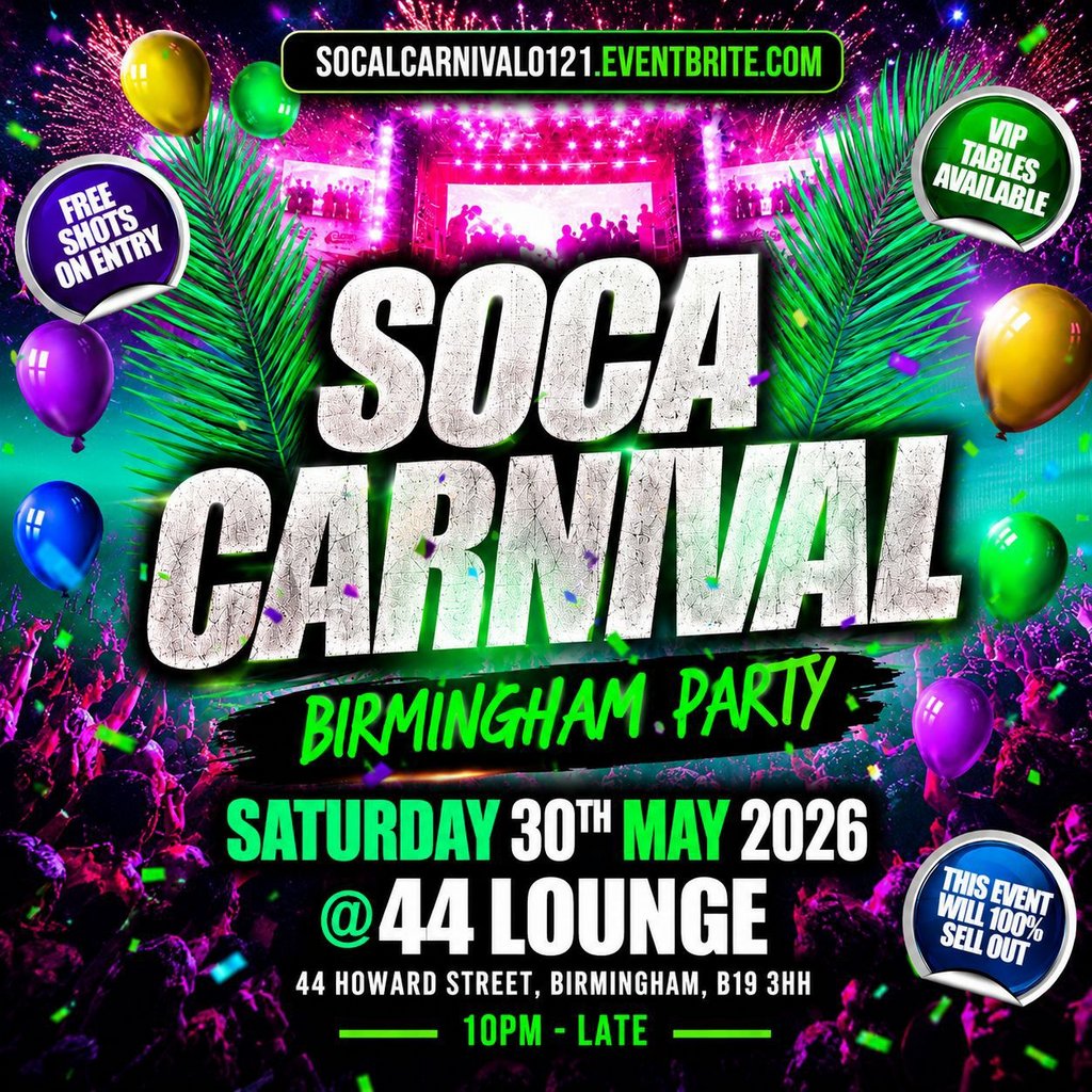 Soca Carnival - Birmingham Party