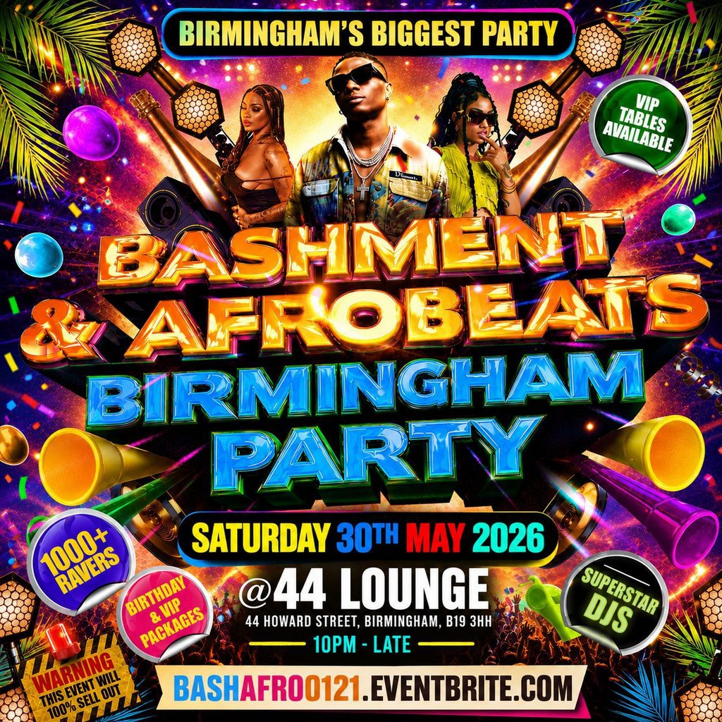 Bashment & Afrobeats Birmingham Party