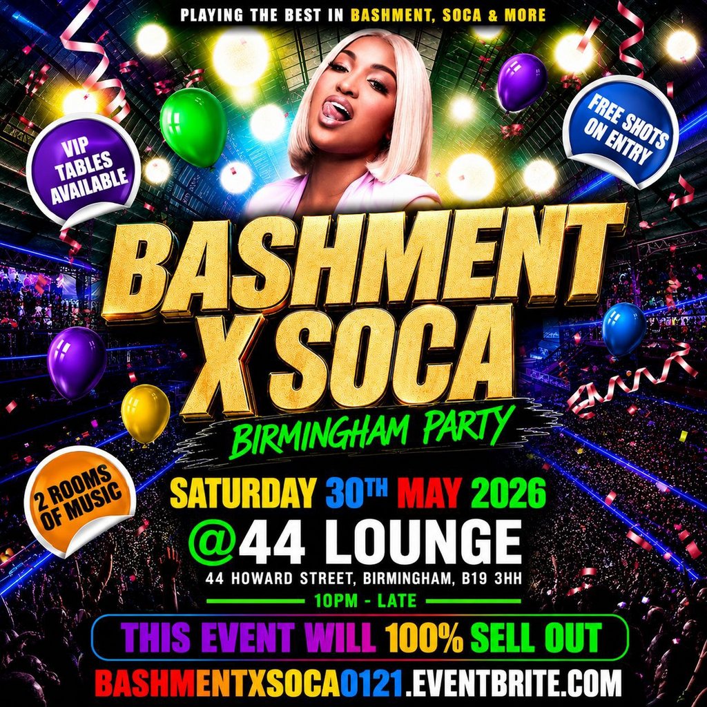 Bashment X Soca - Birmingham Party