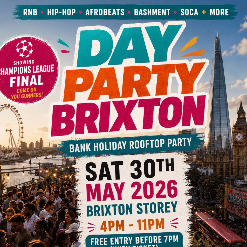 DAY PARTY BRIXTON - Summer Rooftop Day Party
