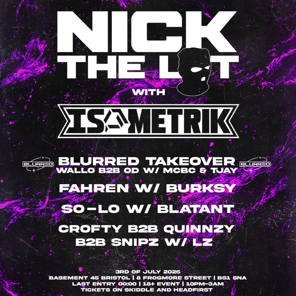 FREE RAVE: Basshurtz presents Nick the lot w isometrik and more!