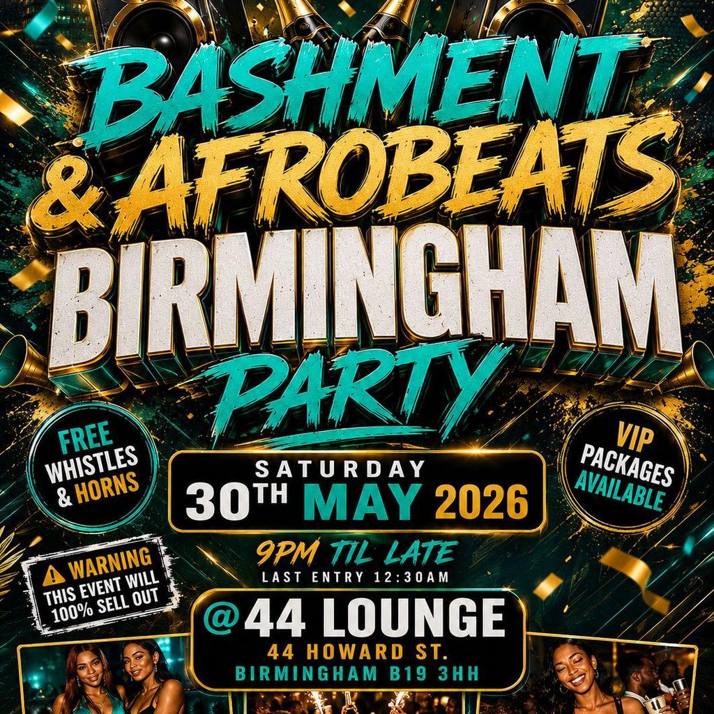 Bashment & Afrobeats - Birmingham Party