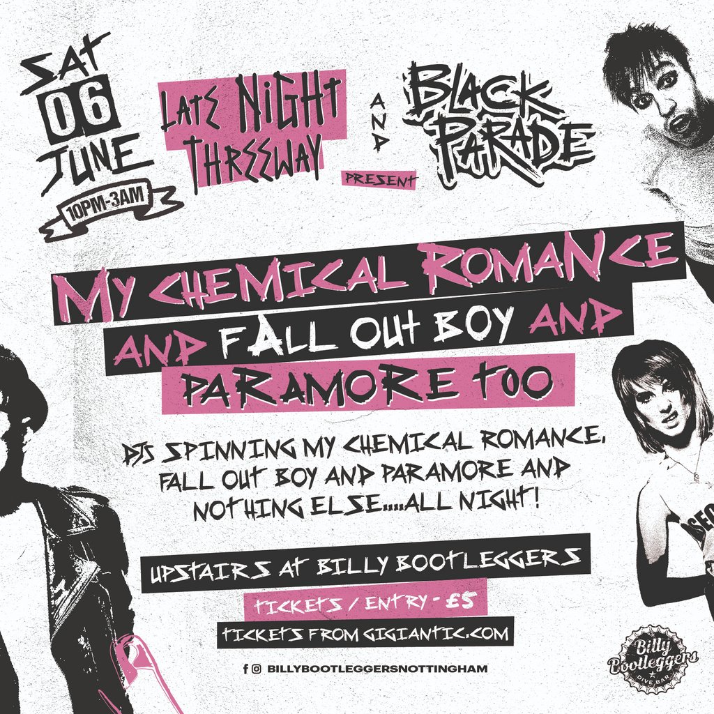 My Chemical Romance and Fall Out Boy and Paramore too