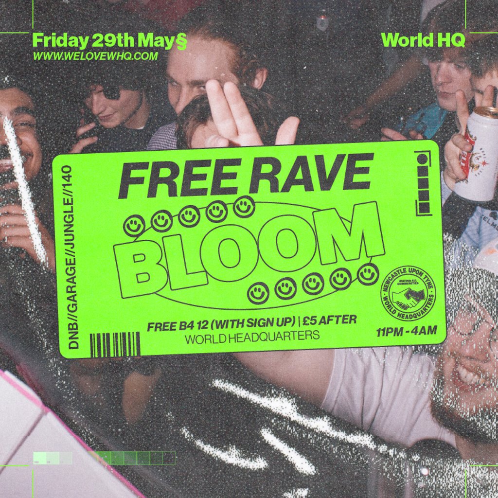 BLOOM - FREE RAVE - D'n'B, Jungle, UK Garage, 140