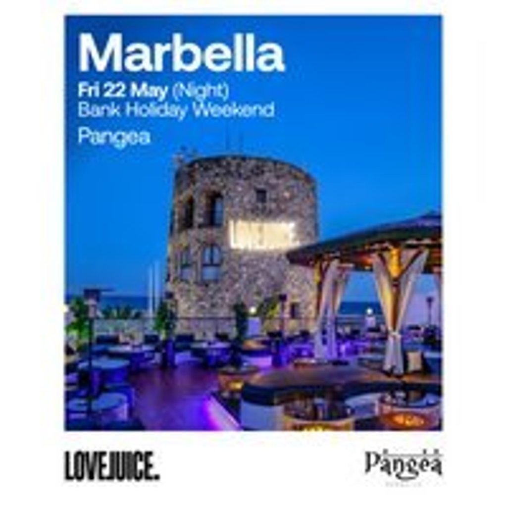 LoveJuice Open Air at Pangea Marbella - Fri 24 July