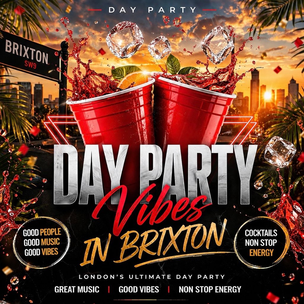 Day Party Vibes In Brixton (£5 B4 6PM With Ticket)