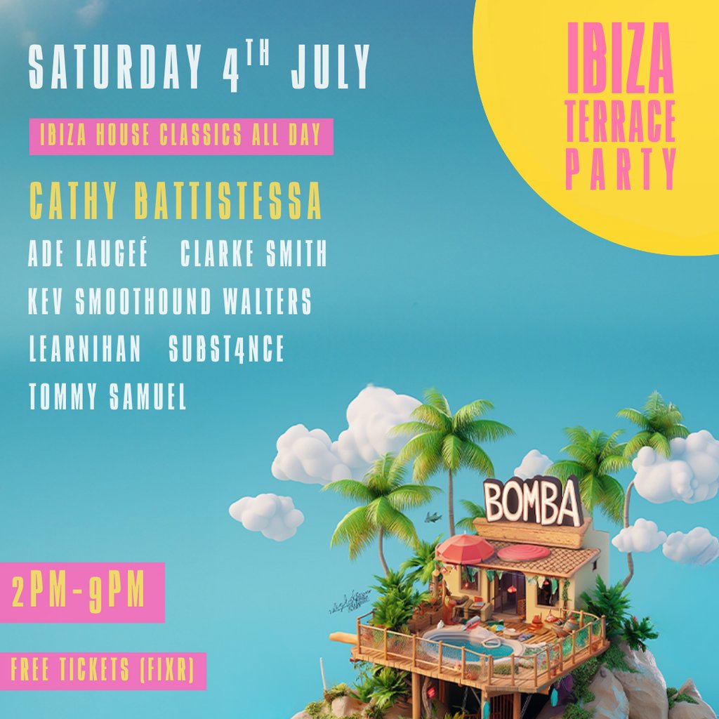 Ibiza Terrace Party | CATHY BATTISTESSA | 04.07.26 | Exeter
