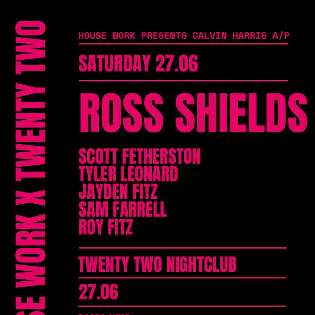 House Work presents Twenty Two | 27.06