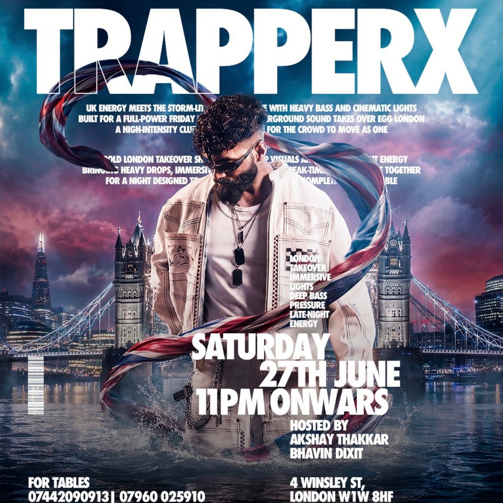 TRAPPERX: The London Takeover: BOLLY TECHNO NIGHT