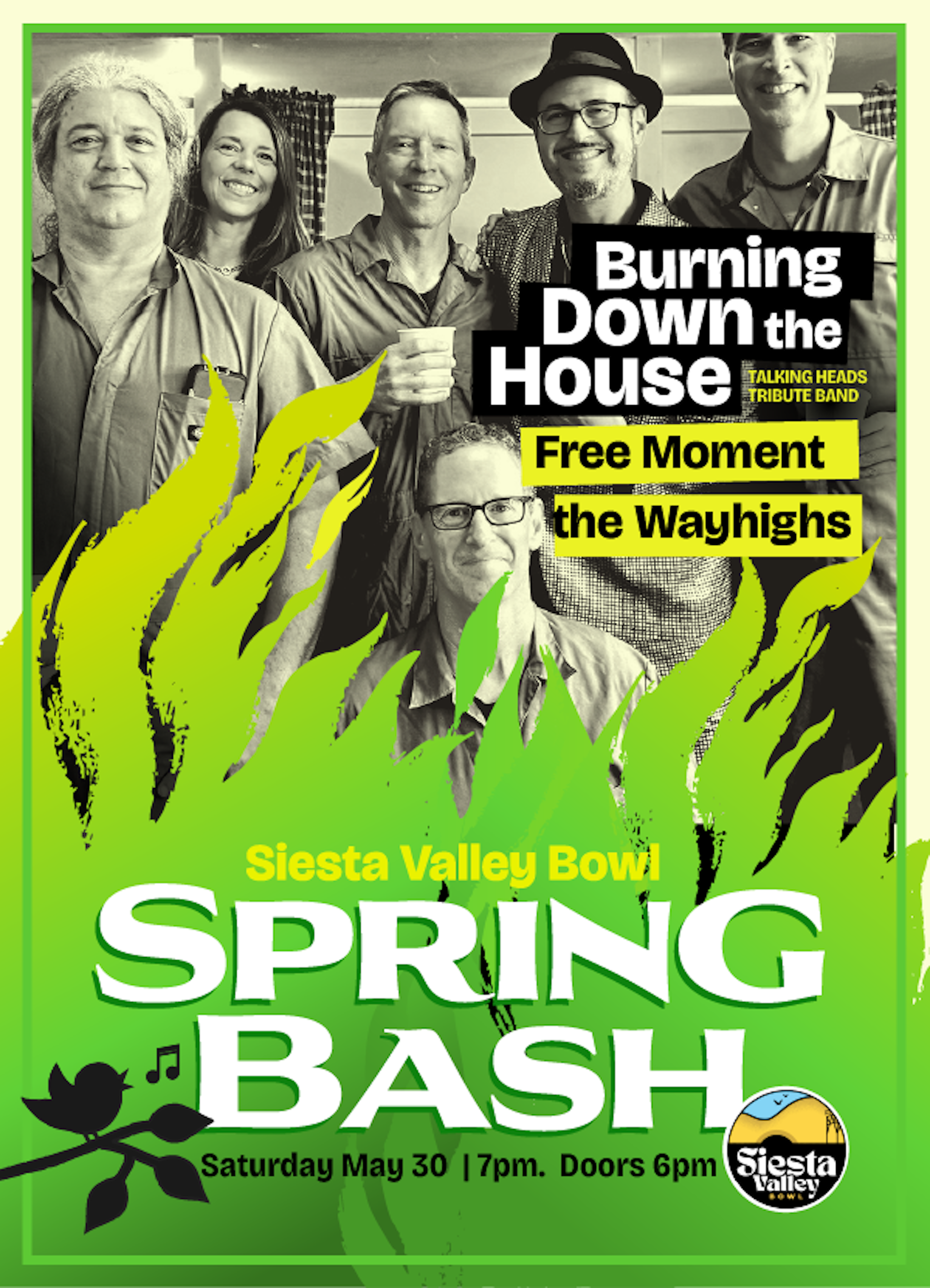 Siesta Valley Bowl Spring Jam with Burning Down the House