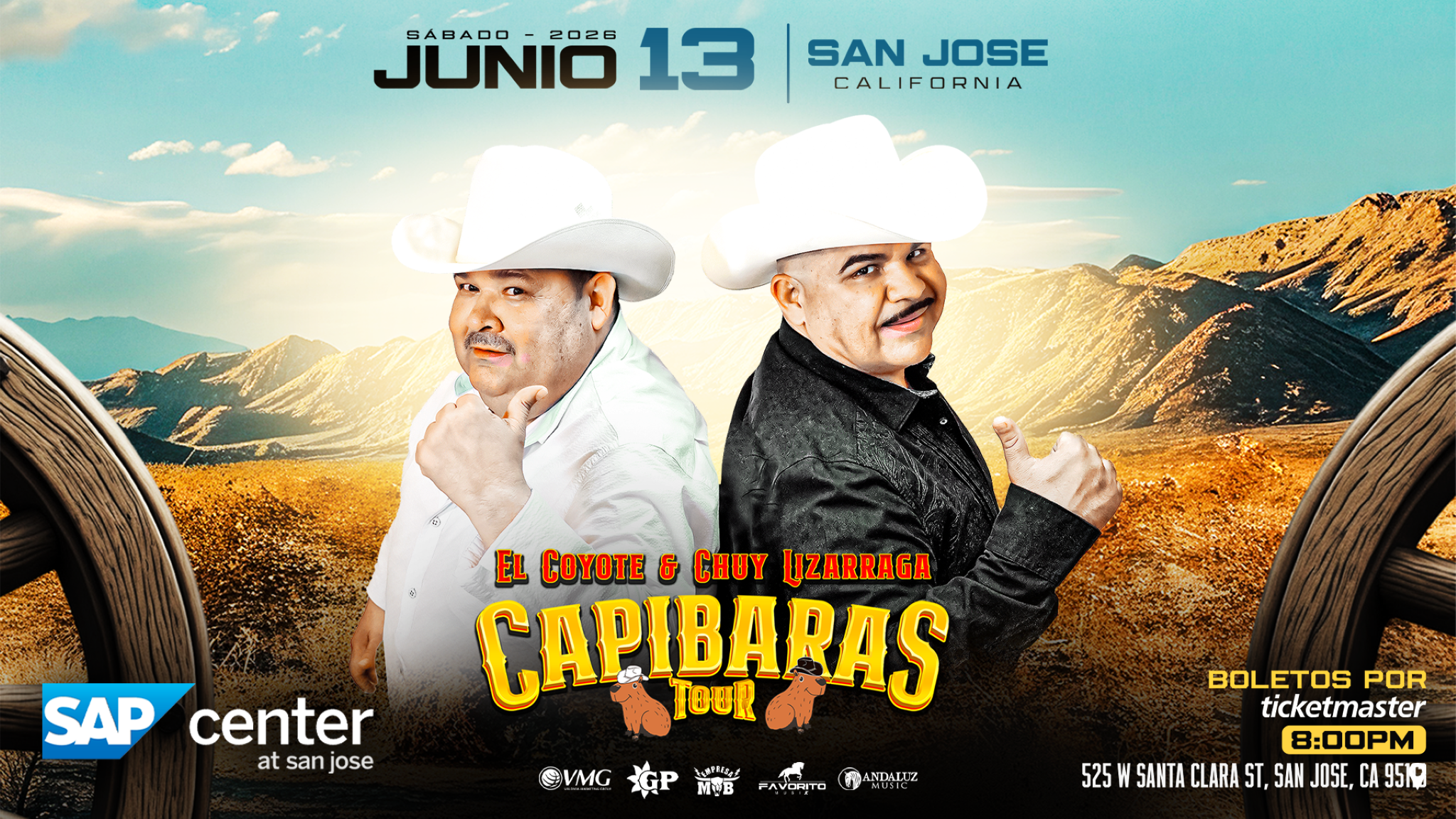 Coyote Y Chuy Lizarraga - Capibaras Tour 2026