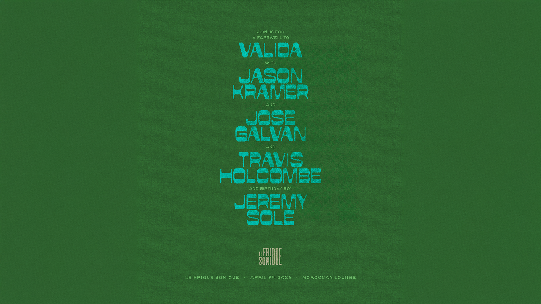 Le Frique Sonique ft. Sole, Valida, Holcombe, Kramer & Galván