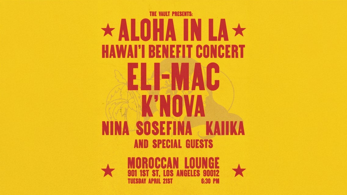Aloha in LA: Hawai'i Benefit Concert ft. Eli-Mac, K'Nova & more