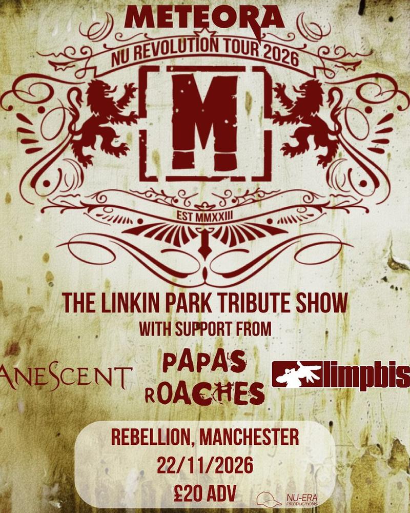 Meteora Linkin Park | Nu-Revolution Tour | Rebellion Manchester